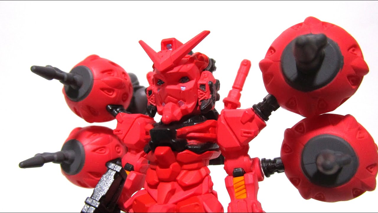 赤いガンダムセット FW GUNDAM CONVERGE CORE サクッと紹介 - YouTube
