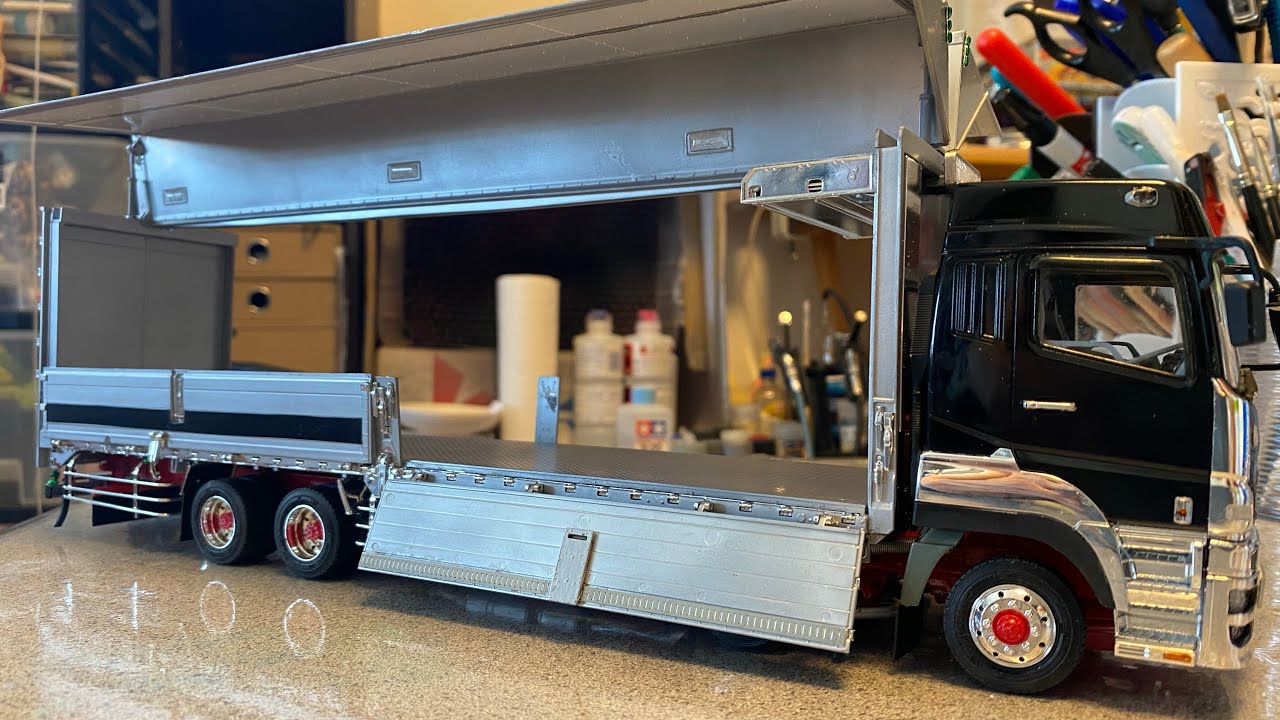 プラモデル制作動画)アオシマ1/32ヘビーフレイトシリーズNO.8三菱