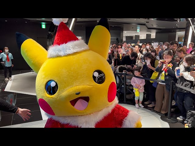 ポケモンセンターシブヤ きらきら冬休み クリスマス サンタピカチュウ