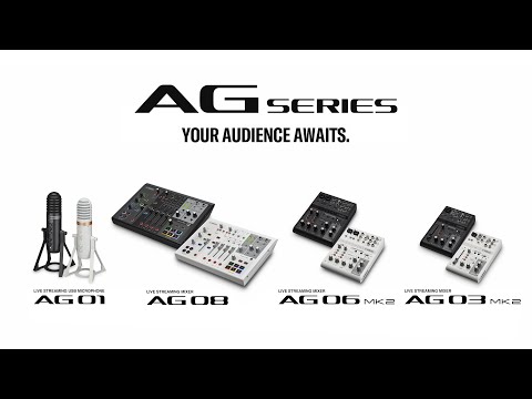 Yamaha AG03 Mk2 3-channel Mixer and USB Audio Interface - White