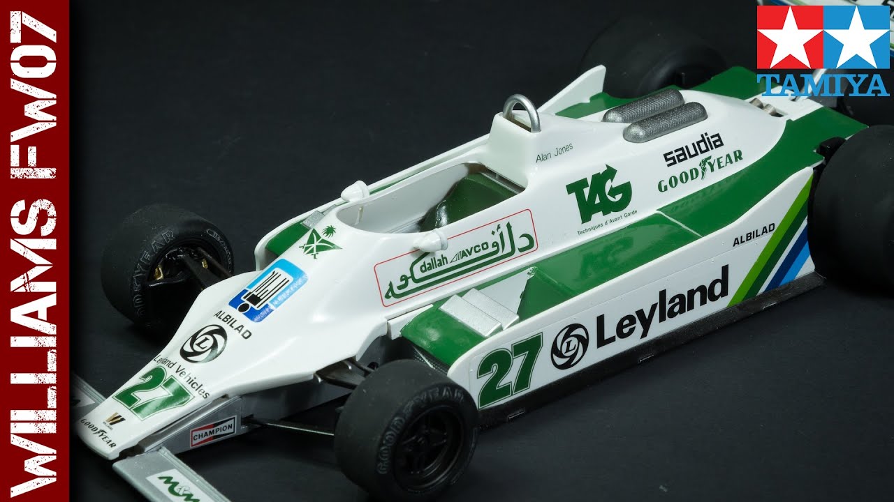 Tamiya Williams FW07 / Alan Jones 1980 (1/20 scale model) - YouTube