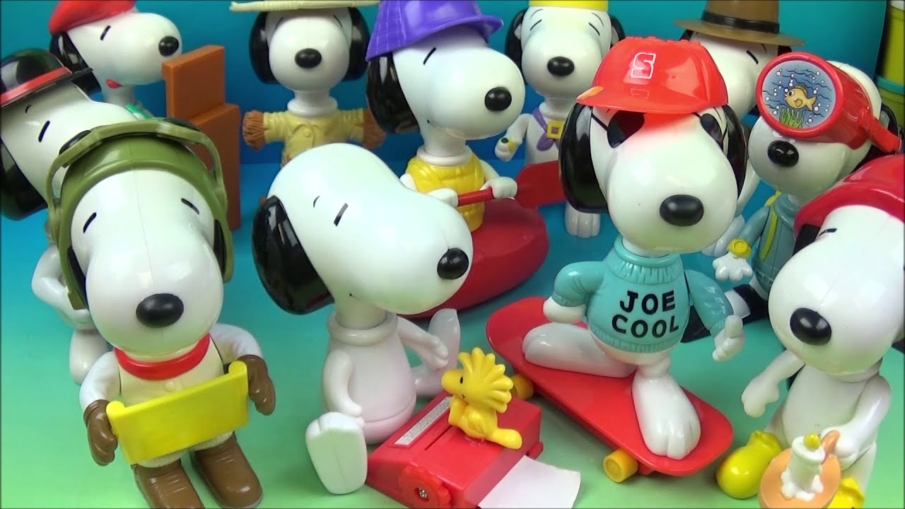 2002 CONNECT-A-SNOOPY SET OF 12 McDONALDS HAPPY MEAL FULL