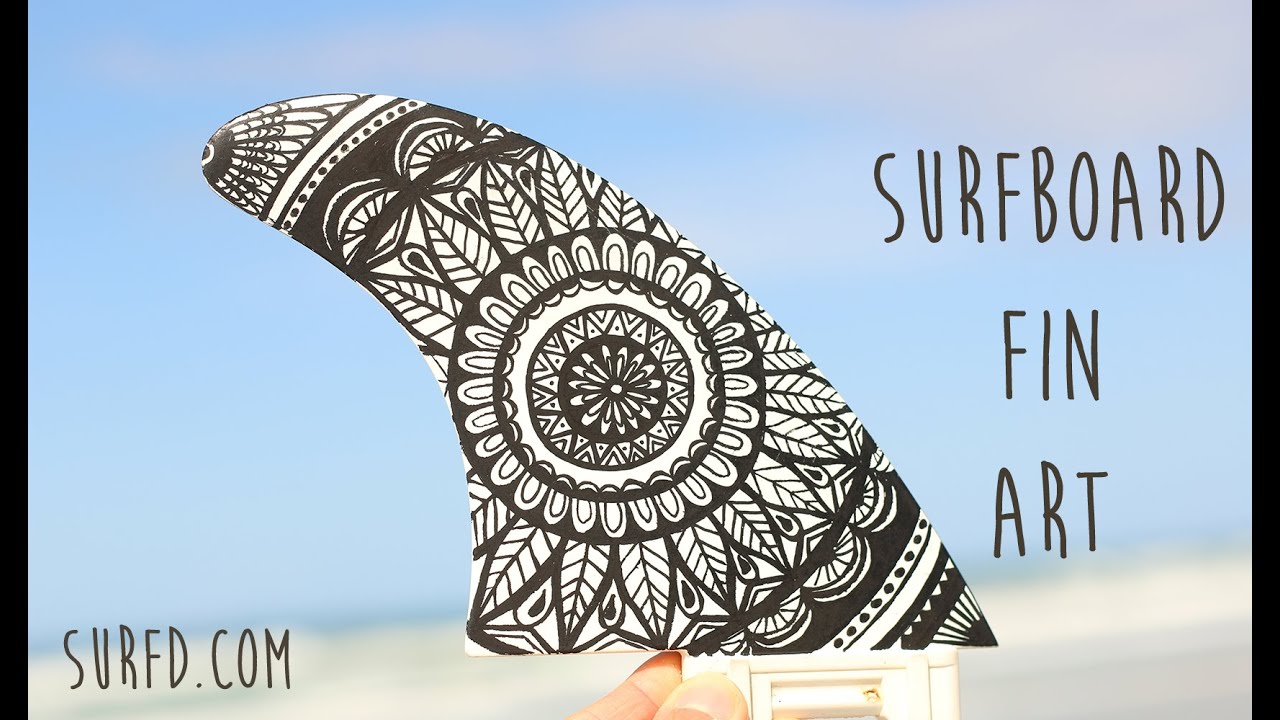 古くなったサーフボードのフィンがお洒落なフィンに早変わり