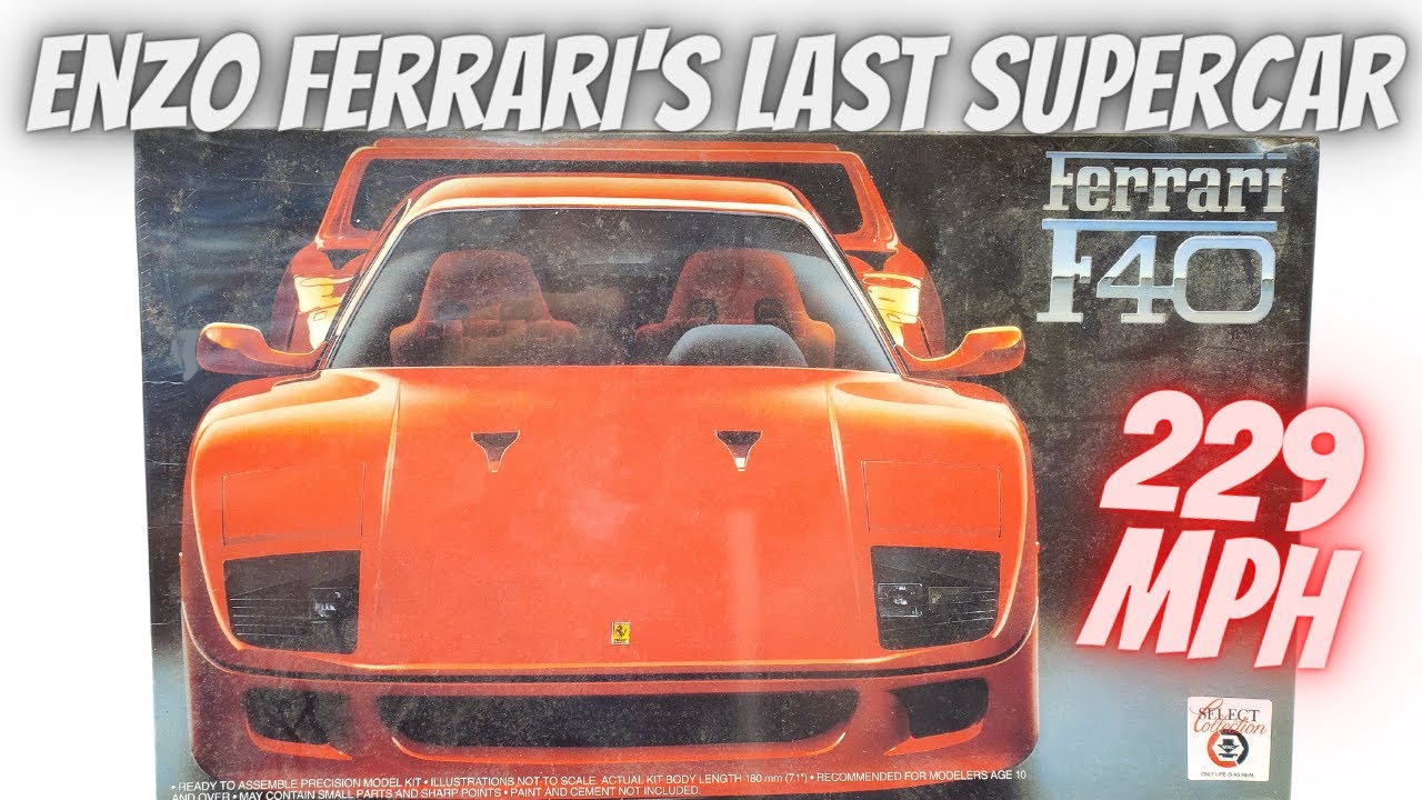 It had 720 HP and went 229 MPH!!! Unboxing the Fujimi F40 Ferrari