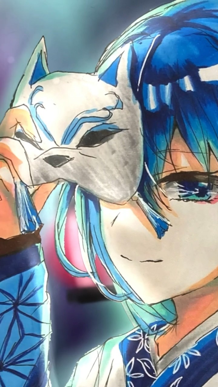 中1が描く】からぴち🍑【るなさん】夜祭 - YouTube