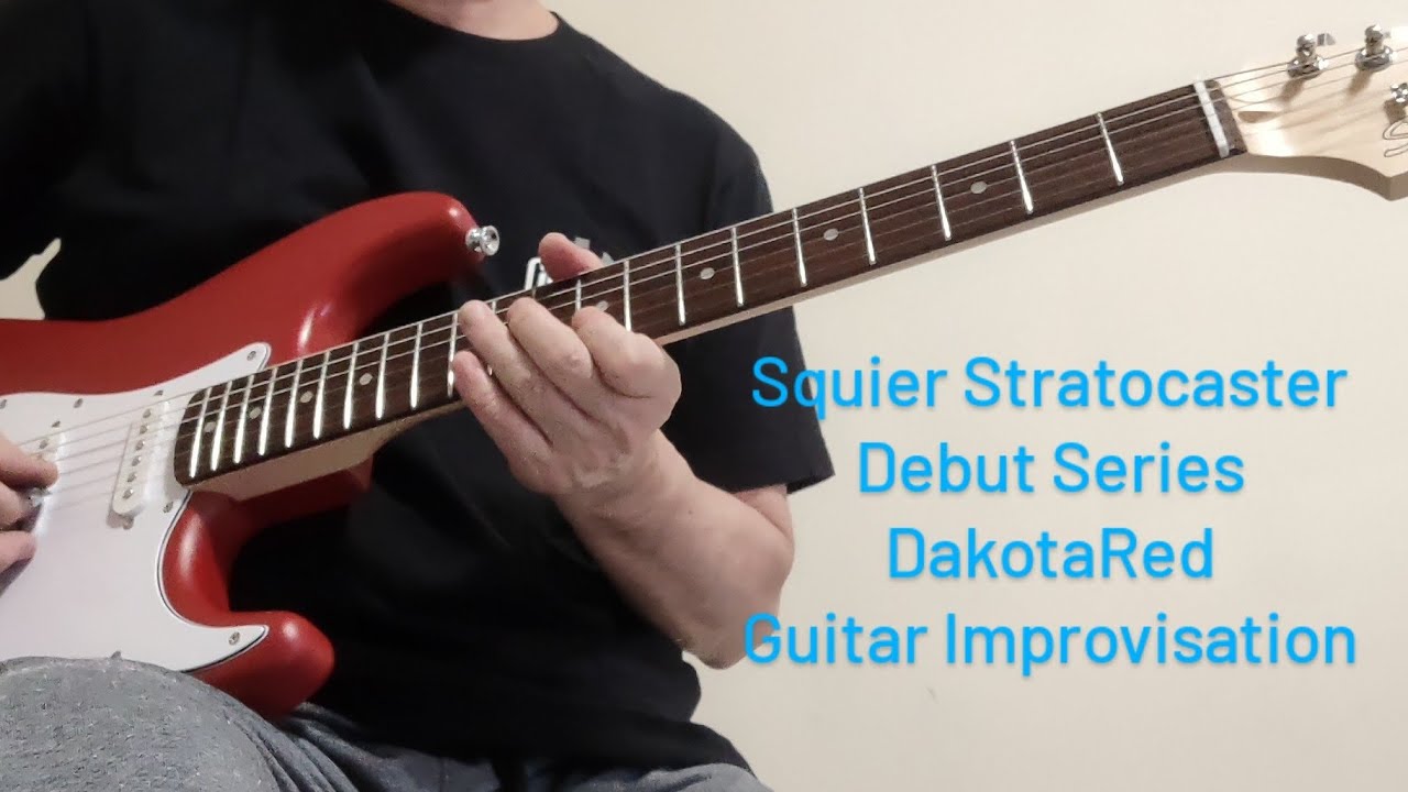 Squier Stratocaster Debut Series Dakota Red Matte Finish Guitar