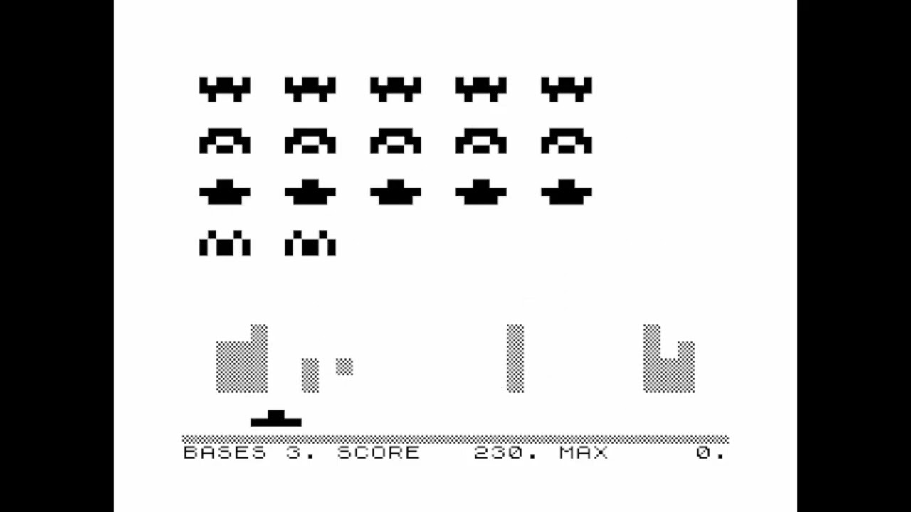 Space Invaders (Mikro-Gen) for the ZX81 - YouTube
