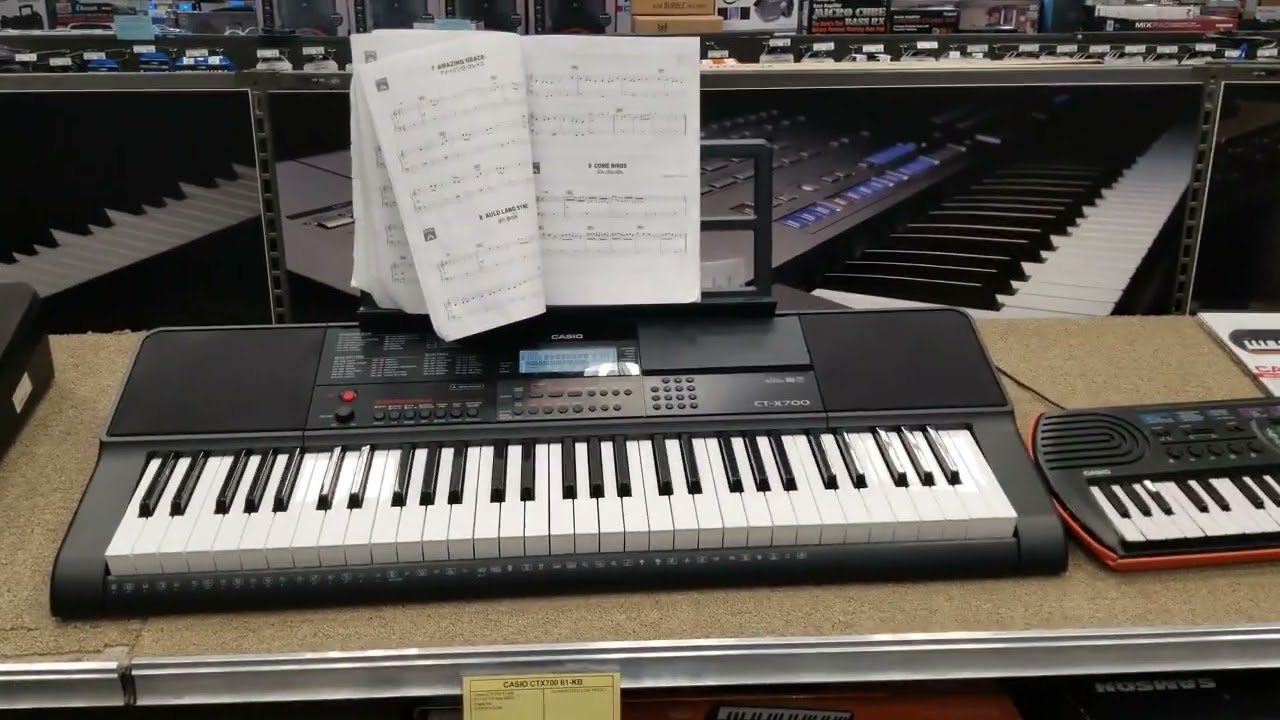 Casio 電子 キーボード Ctx 700 大きな古時計 - YouTube