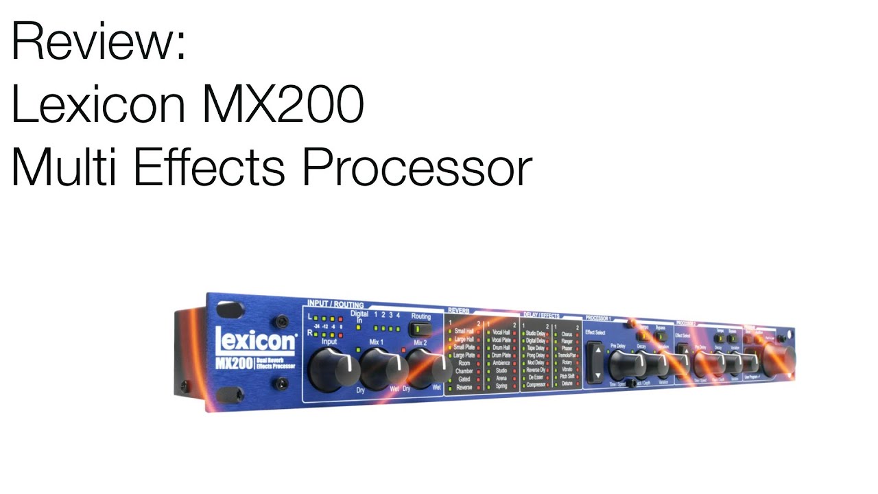 Lexicon MX 200 Review - YouTube