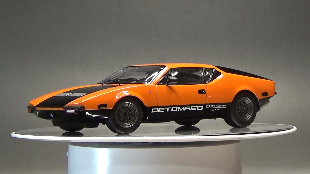 Scale Car Plastic Model FUJIMI 1/24 DE TOMASO PANTERA GTS Unboxing