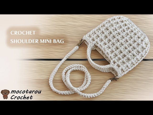 100 Yen Materials] How to Crochet a Cute and Sturdy Mini Shoulder