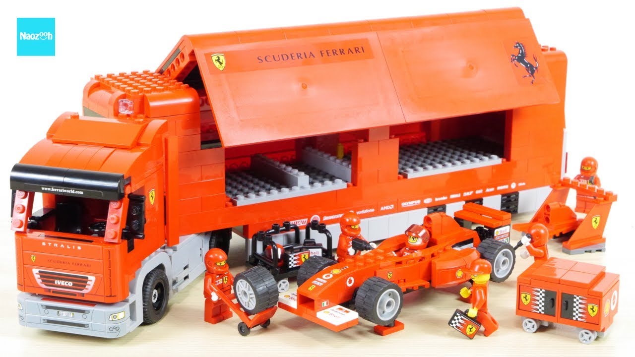 LEGO RACERS Scuderia Ferrari Truck 8654 Build & Review - YouTube