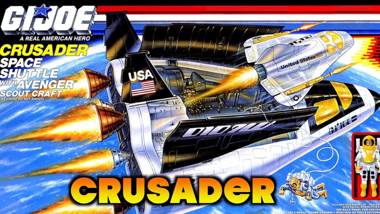 G.I. Joe Crusader Space Shuttle with astronaut Payload (1989