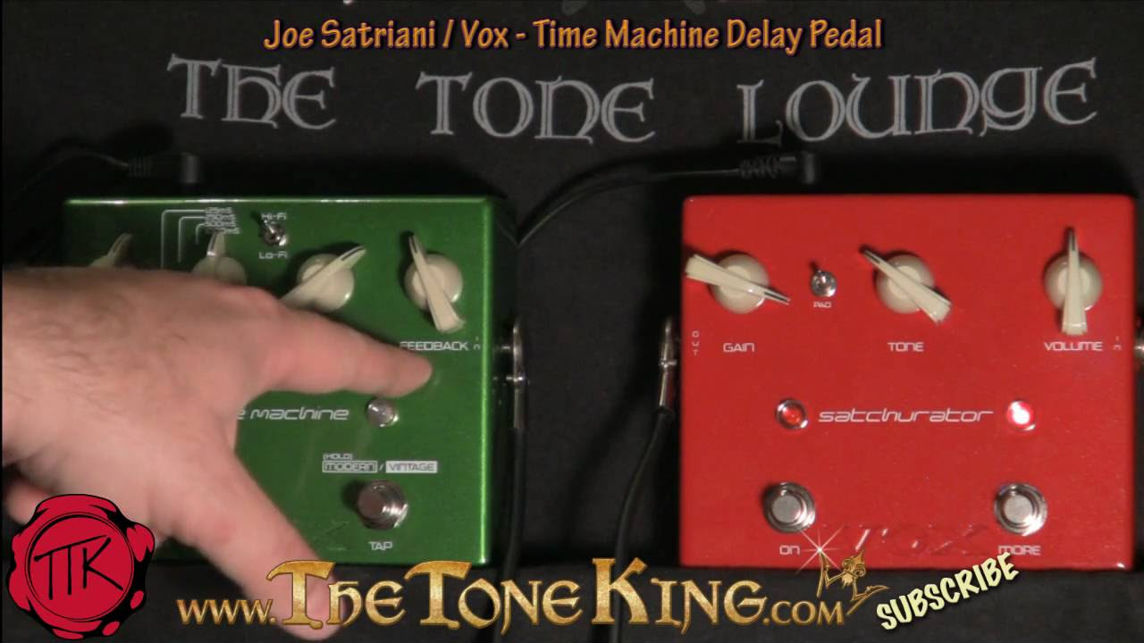 Joe Satriani Vox Time Machine Delay Pedal with Satchurator and