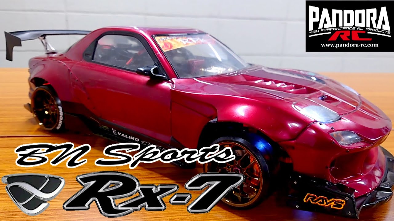 Drifting Power] Too Realistic Wine Red RX-7! PANDORA RC BN-Sports