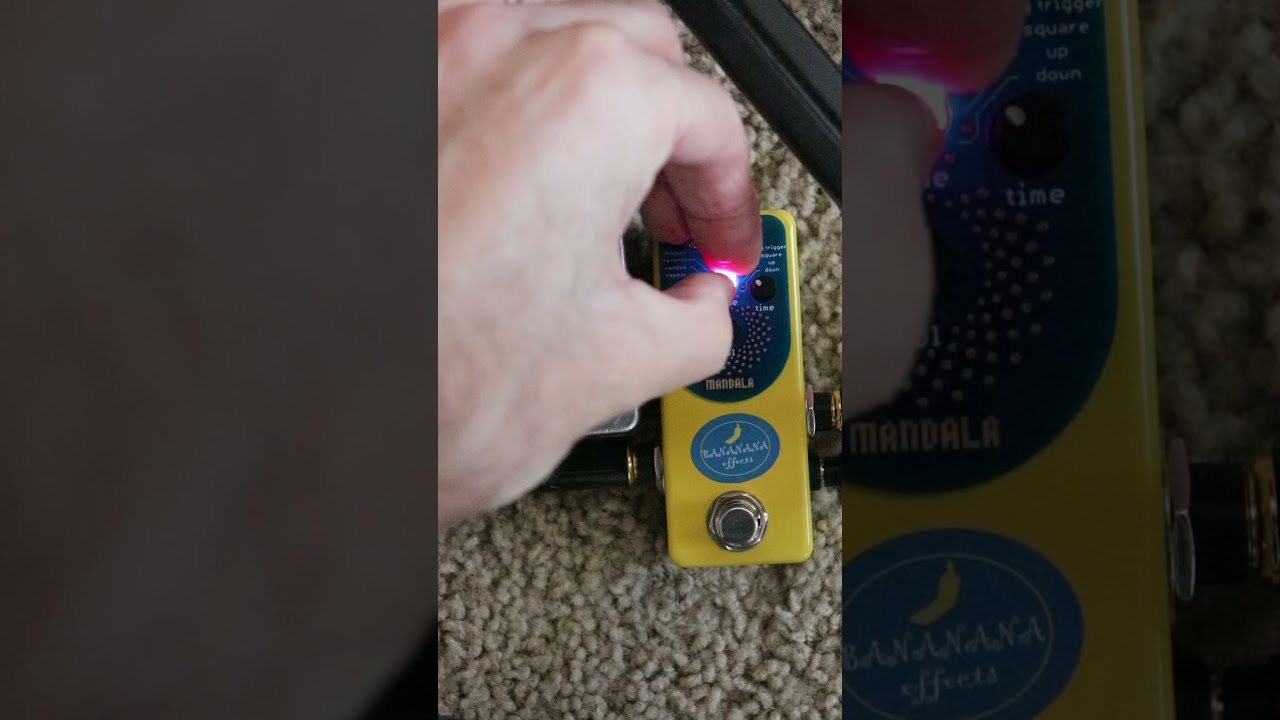 Wacky sounds with the Bananana Effects Mandala glitch #guitar