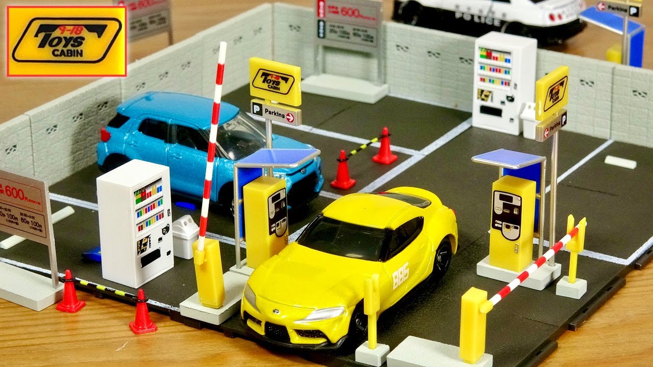 最高最強なのよ、この駐車場。もっと回せば良かった！ガチャ 1/64 駐