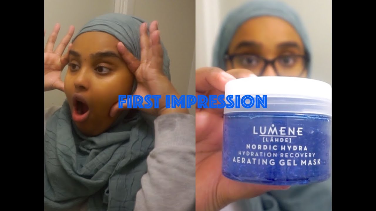 Lumene Nordic Hydra Gel Mask// FIRST IMPRESSION. - YouTube