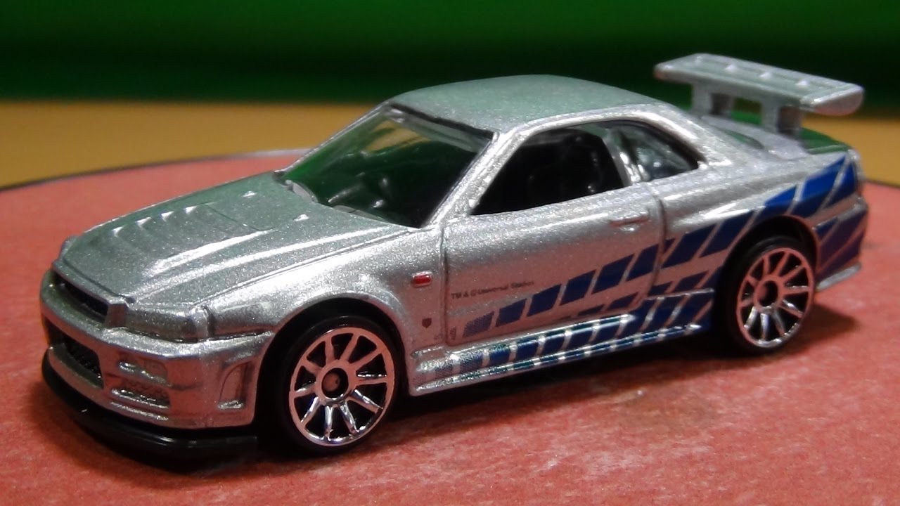 ホットウィールワイルドスピード NISSAN SKYLINE GT-R(R34) ブライアン