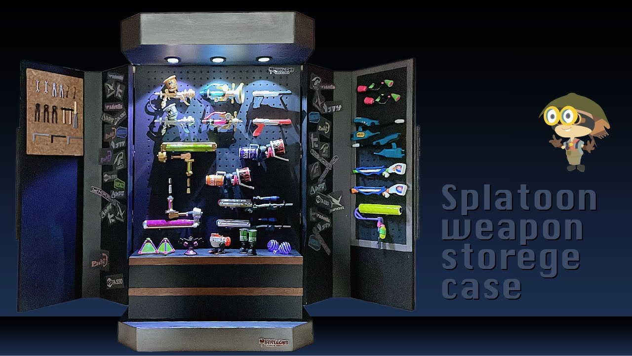 DIY】スプラトゥーン ブキコレクション用のカッコいいケース作ってみた