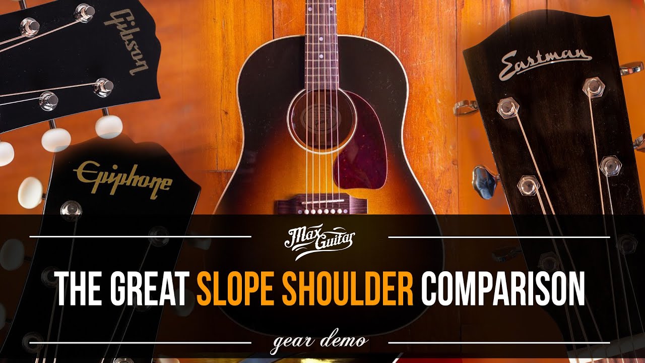 The great SLOPE SHOULDER comparison! GIBSON J45 vs. EPIPHONE J45