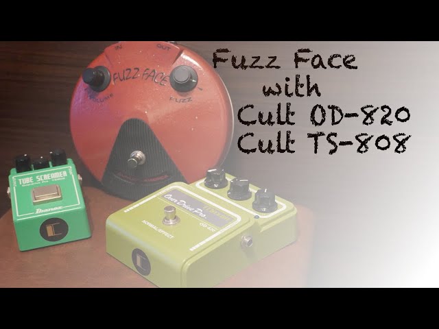 Fuzz Face and Cult OD-820 , Cult TS-808】簡単レビューファズ