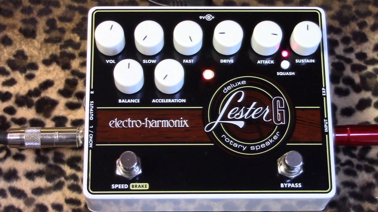 Electro Harmonix LESTER G Deluxe Rotary Speaker Emulator pedal of