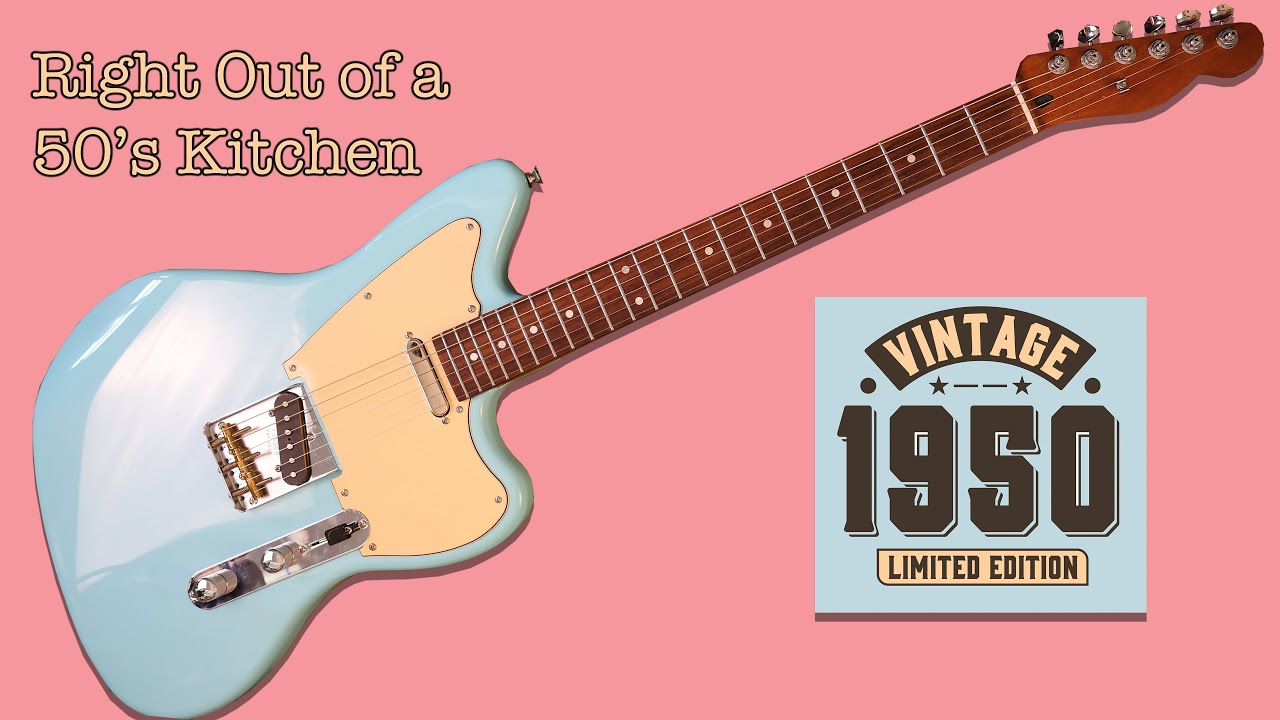 Right Out of a 50's Kitchen – Blue Offset Telecaster #guitar