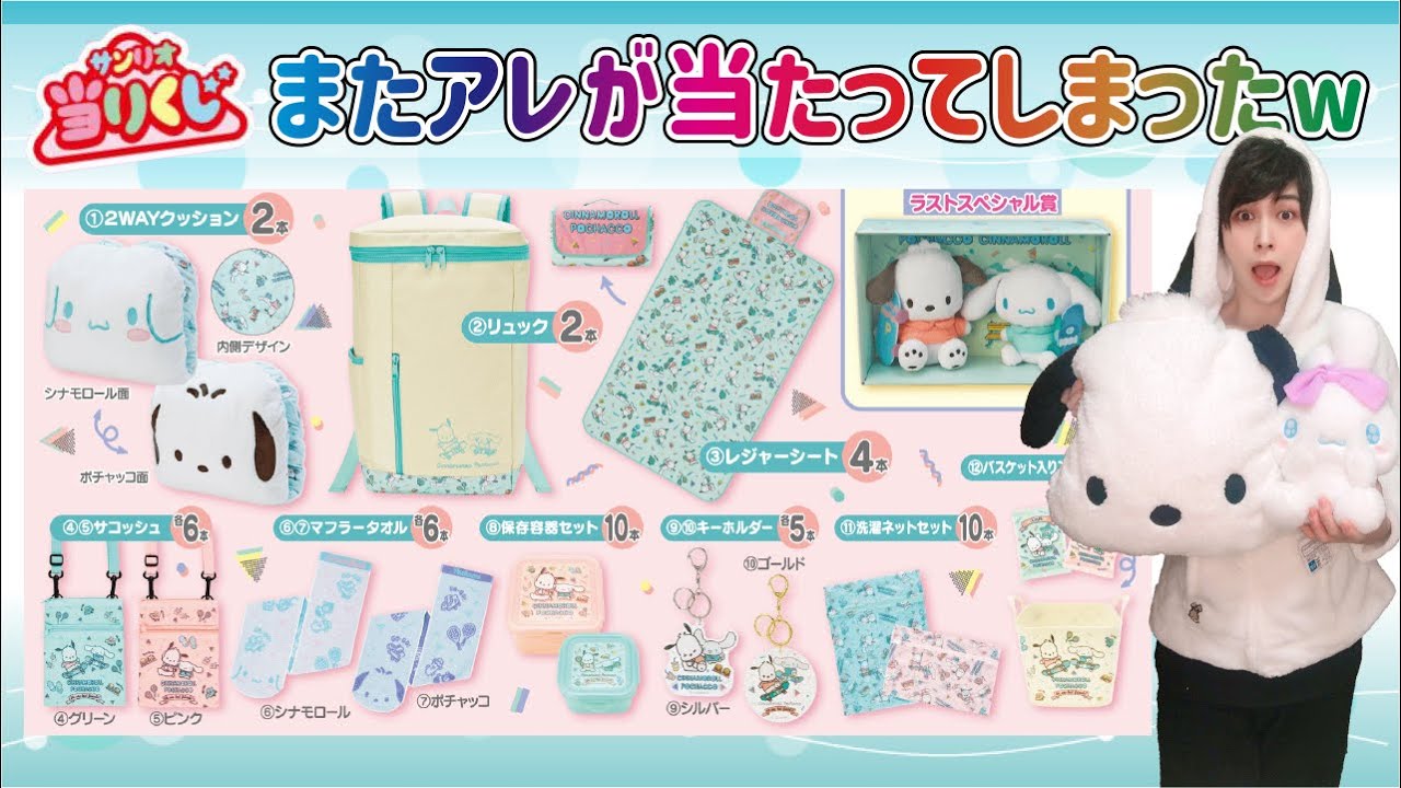 Super cute] They look like a couple!? Cinnamoroll and Pochacco's