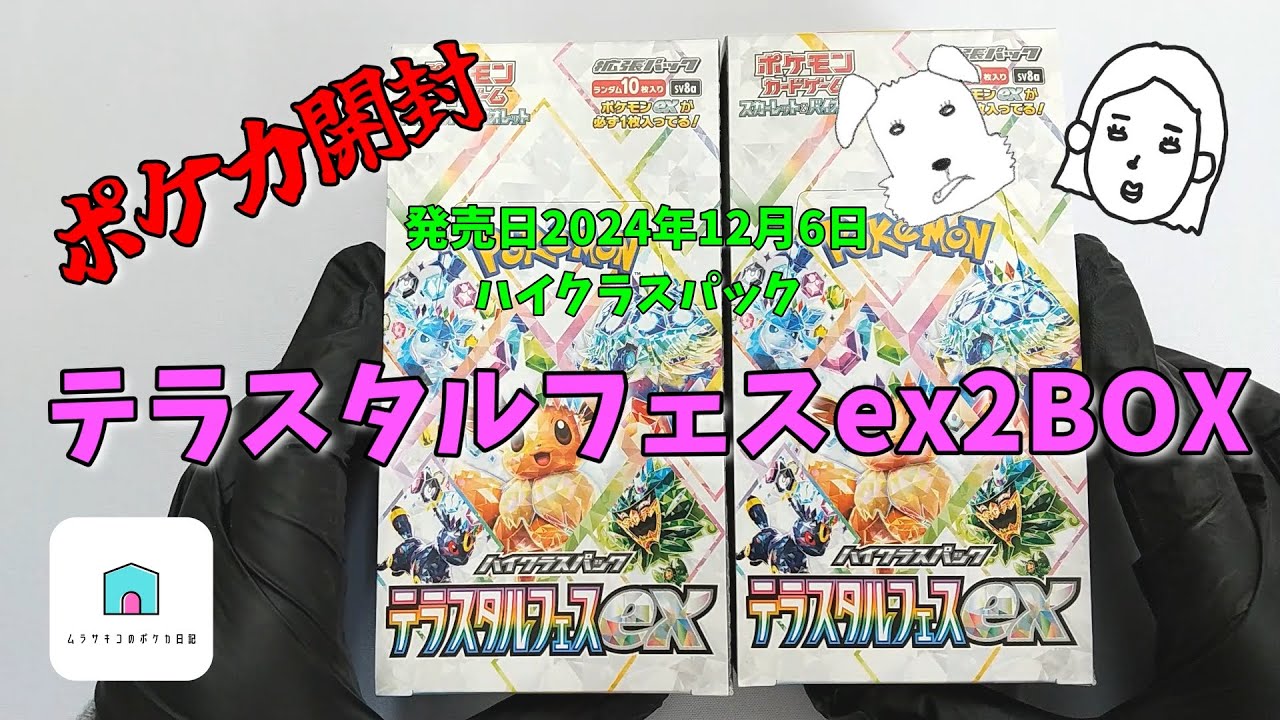 ハイクラスパック「テラスタルフェスex」2BOXの開封結果・封入率