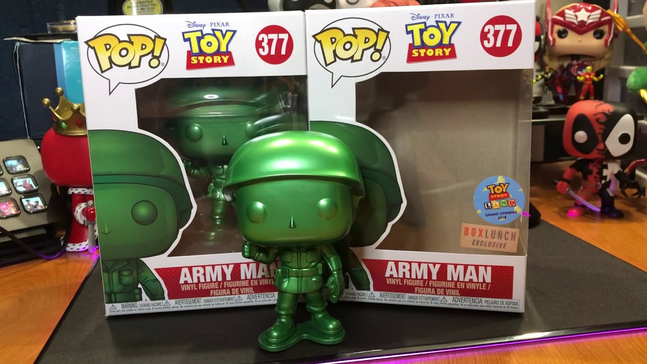 Funko POP! Toy Story Metallic Army Man Figure Unboxing (Boxed