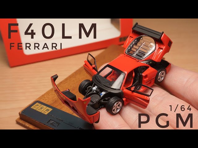神作！ フルオープン！！ PGM 1/64 Ferrari F40LM diecast car