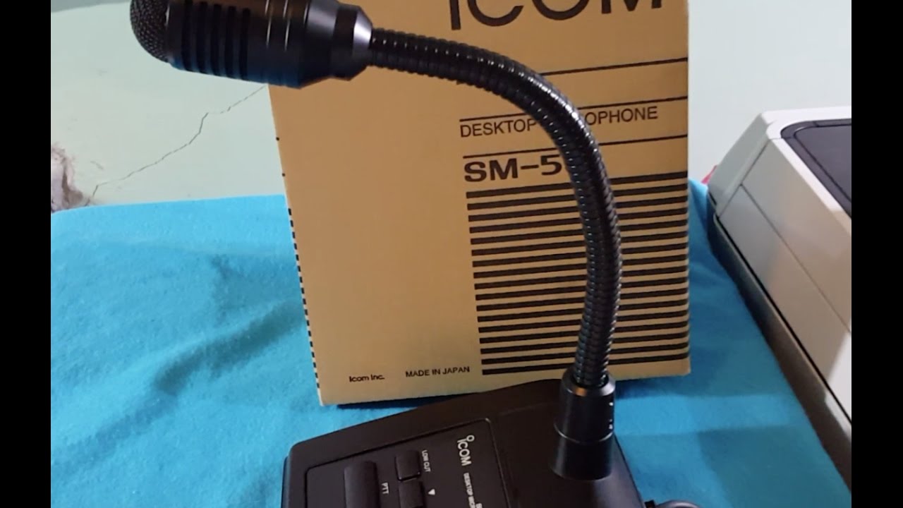 ICOM SM-50 Desk Mic unboxing and review - YouTube
