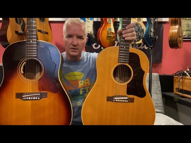 1960 Gibson J-50 vs. 1969 Gibson J-45 - YouTube