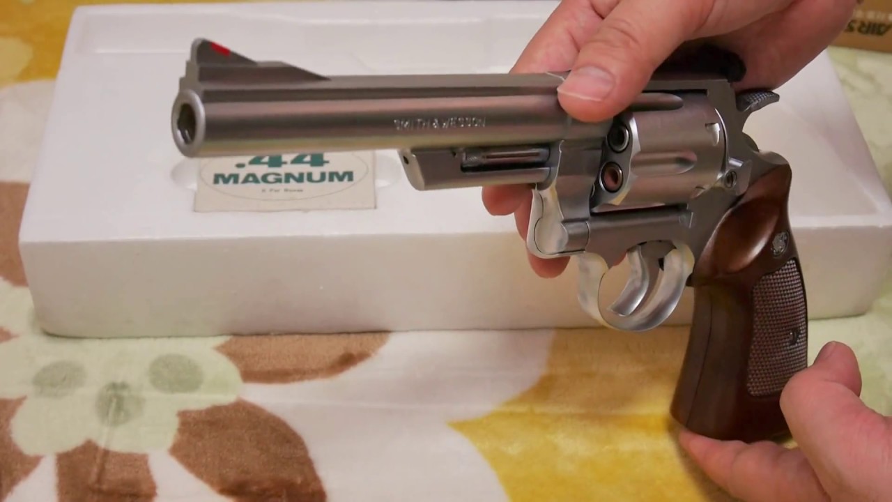 KOKUSAI S&W 44MAGNUM M629 「コクサイ 44マグナム ガスガン」 - YouTube