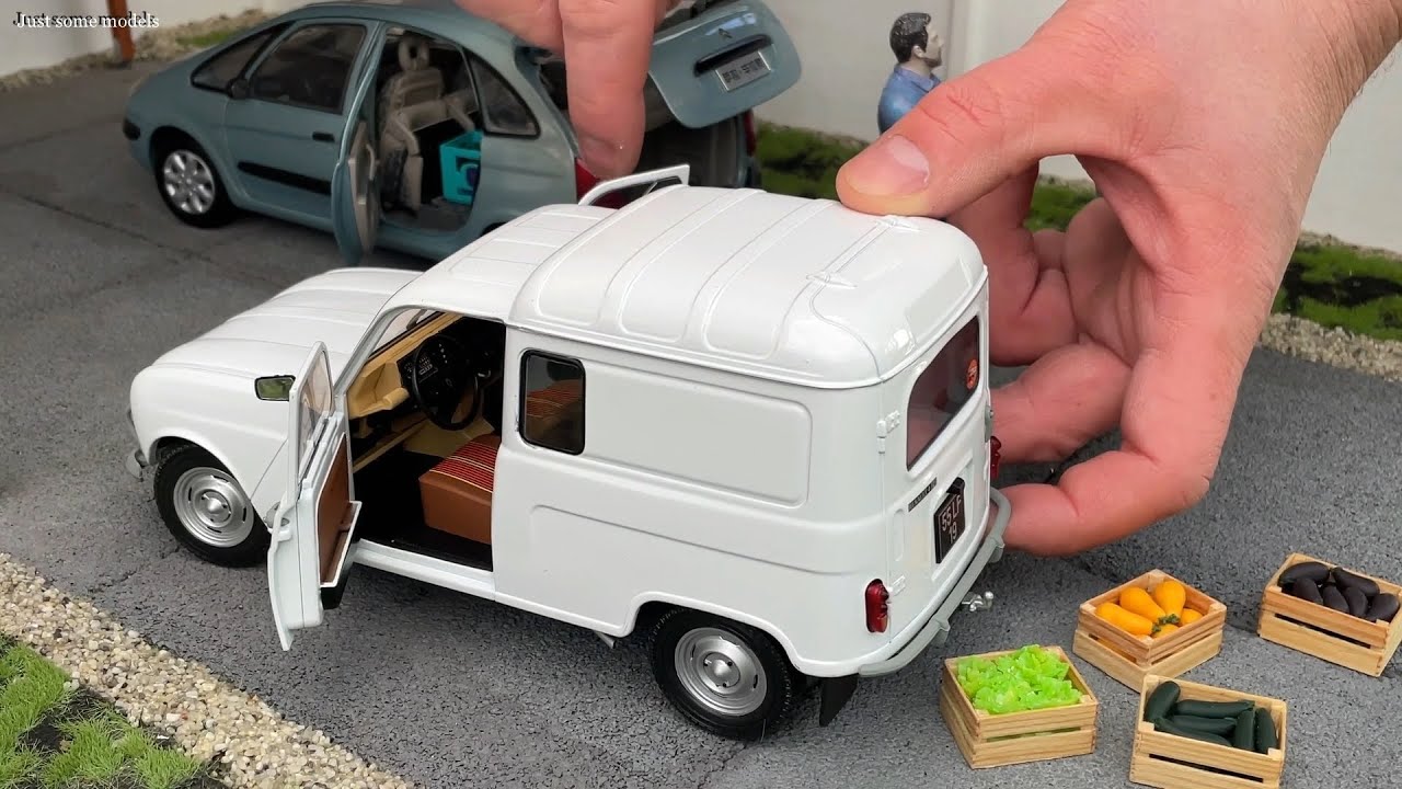 1:18 Renault 4 LF4 Fourgonnette 1975, white - Solido [Unboxing