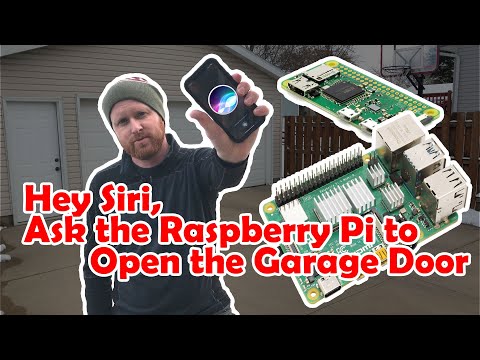 Siri Controlled Garage Door Opener Using a Raspberry Pi. DIY