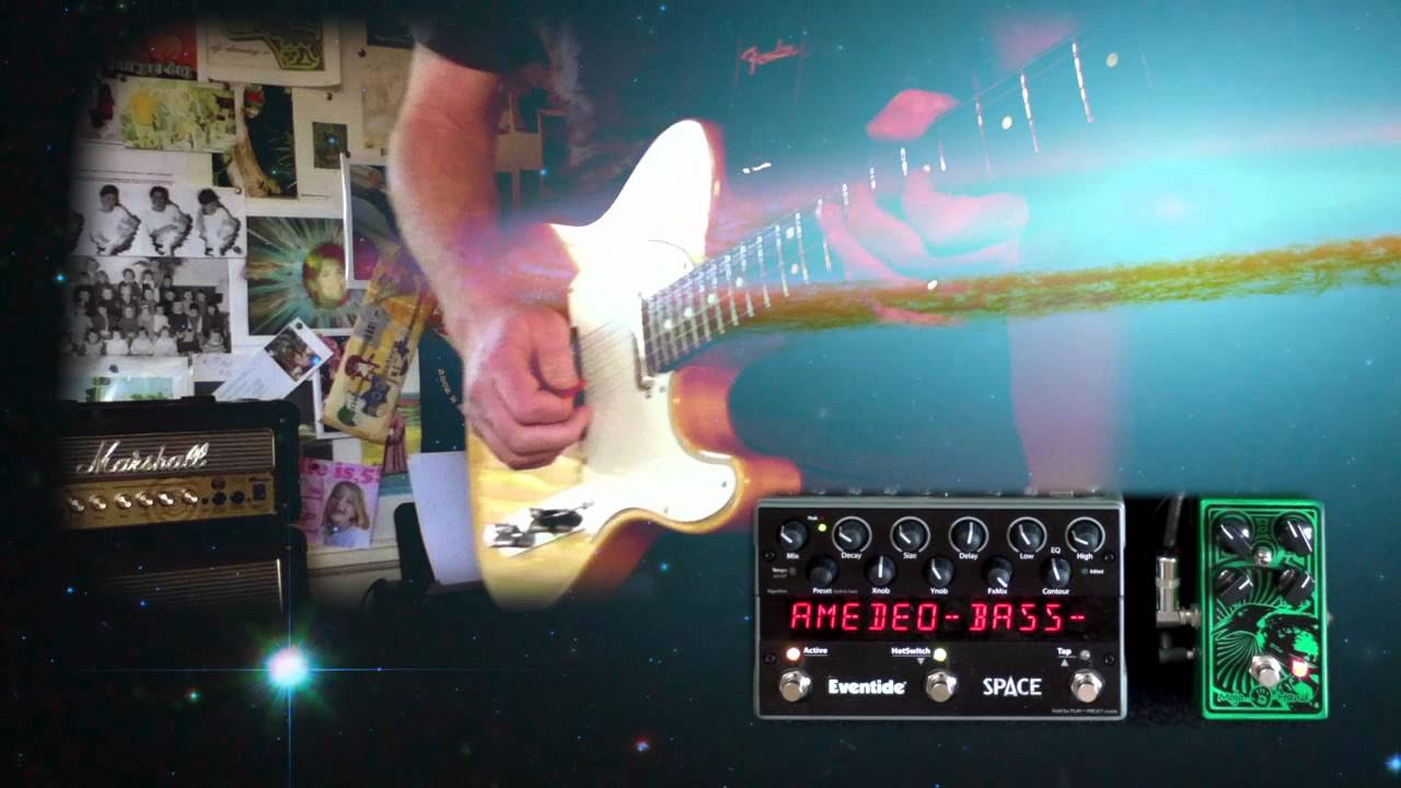 Celestial Bird: Eventide Space and MojoHandFX Rook Overdrive - YouTube