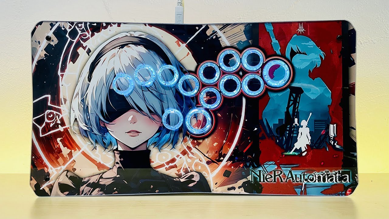 Nier Automata 2B • 4TW Fightstick Live Build! - YouTube