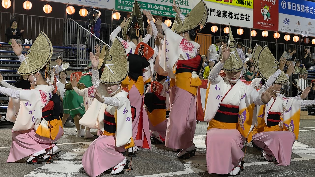 若獅子連 鳴門阿波おどり2025 阿波踊り - YouTube