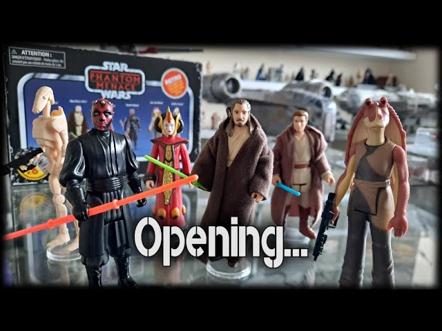 OPENING: The New STAR WARS 3.75 Retro Collection Phantom Menace