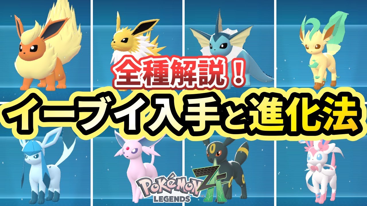 ポケモンZA】イーブイの出現場所！ニンフィアへの進化方法を解説 - YouTube