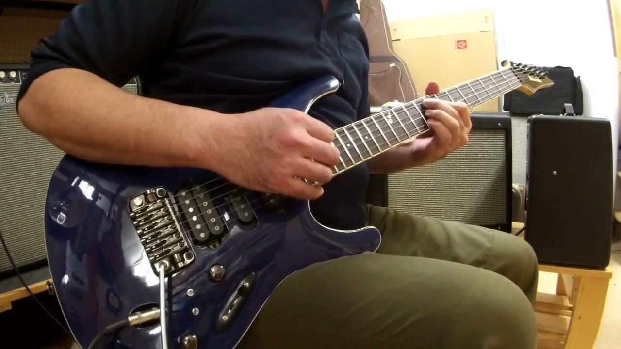 Ibanez Prestige SV5470F-NBL Mod. Clean - YouTube