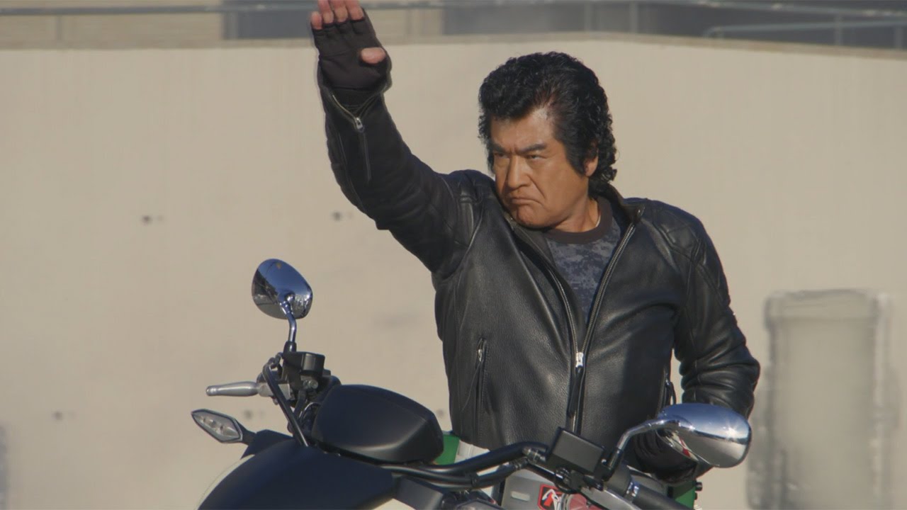 本郷猛がネオサイクロンにまたがる！「帰ってきたよ、おやっさん」映画