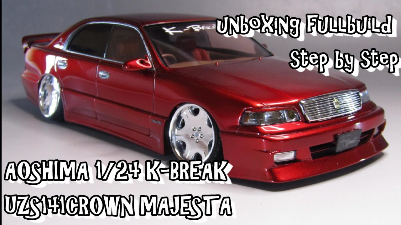 Scale Car Plastic Model AOSHIMA 1/24 K-BREAK UZS141 CROWN MAJESTA