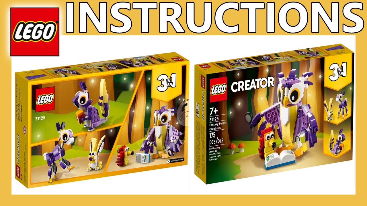 LEGO Instructions | Fantasy Forest Creatures | 31125 | LEGO