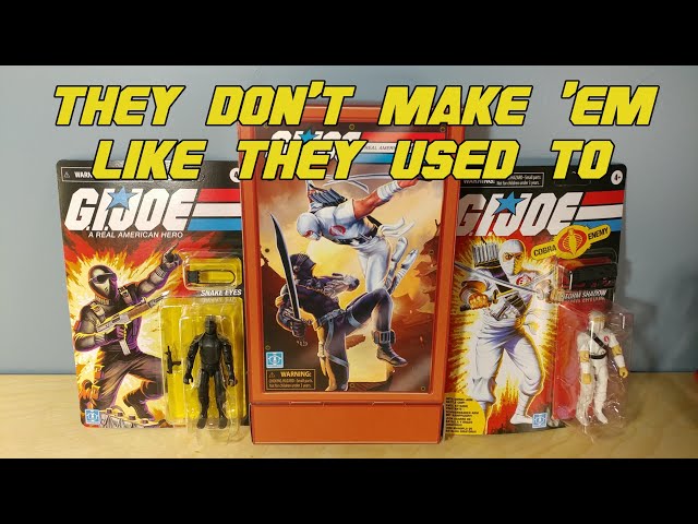 204 G.I. Joe Retro Collection SNAKE EYES & STORM SHADOW - YouTube