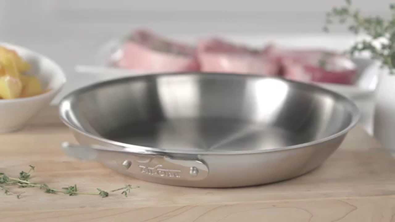 All-Clad D5 Brushed Stainless Steel Skillets | Sur La Table