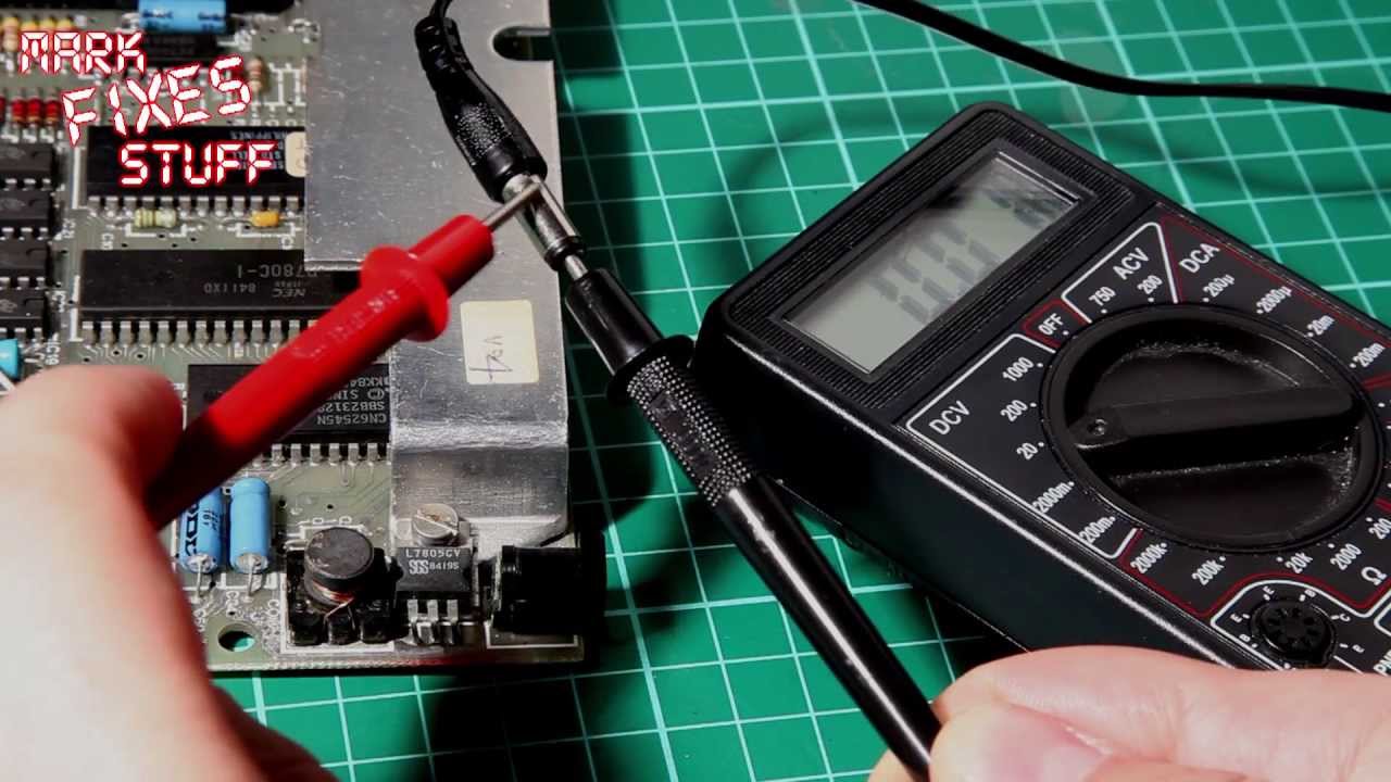 Sinclair ZX Spectrum 48k Repair: Test a 7805 regulator in a ZX