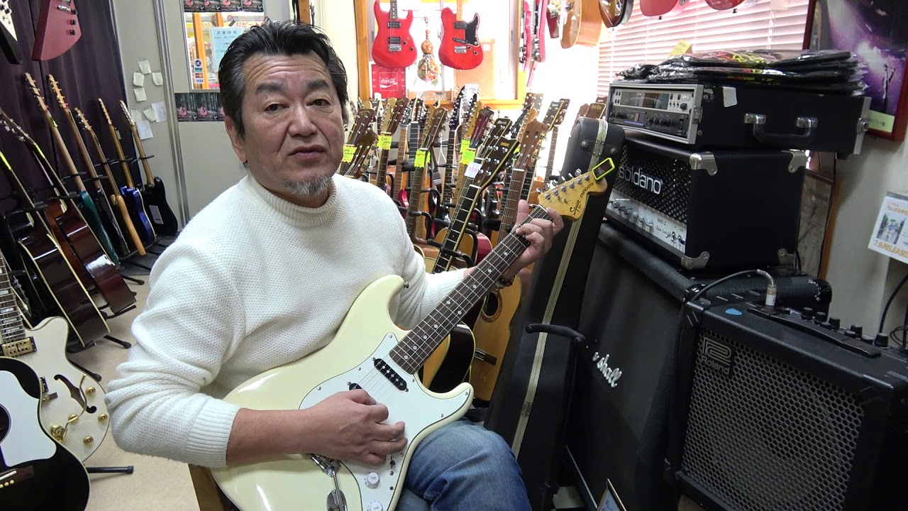 JVシルアル！Squier by Fender ストラトキャスター - YouTube
